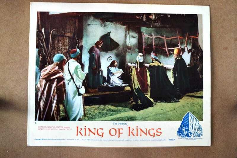 ORIGINAL LOBBY CARD - KING OF KINGS - 1961 - Nativity - key card