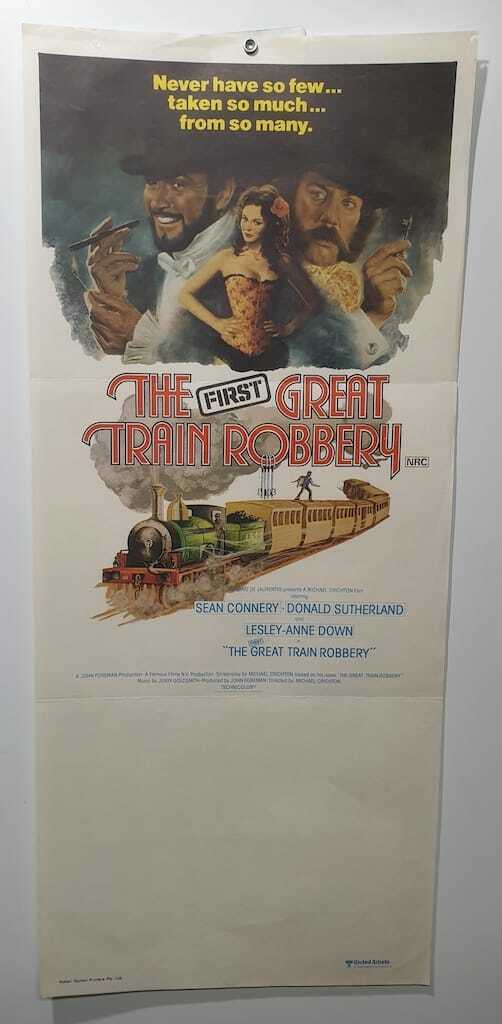 ORIGINAL DAYBILL MOVIE POSTER - THE FIRST GREAT TRAIN ROBBERY - 1978