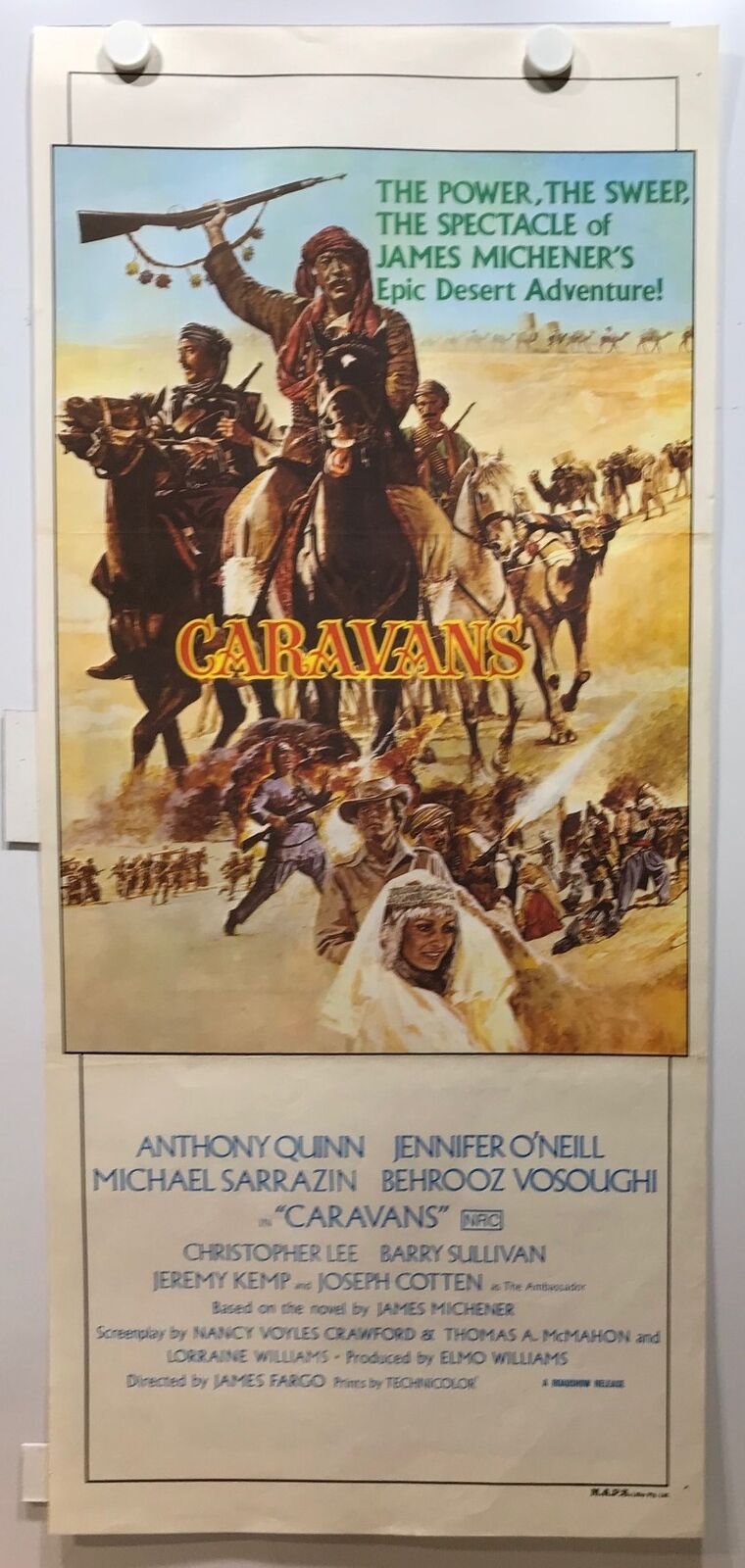 ORIGINAL DAYBILL MOVIE POSTER - CARAVANS