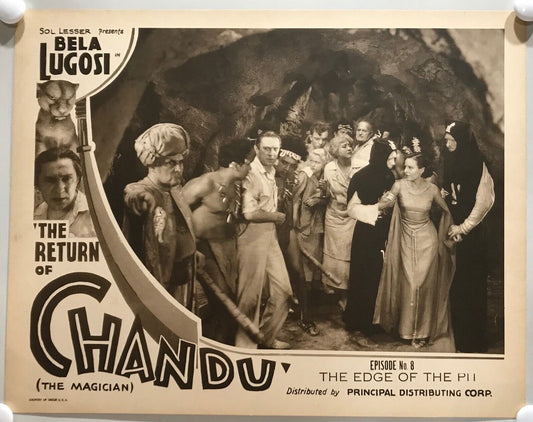 ORIGINAL SERIAL LOBBY CARD - THE RETURN OF CHANDU (a) - 1934 - Ch 8 "The Edge...