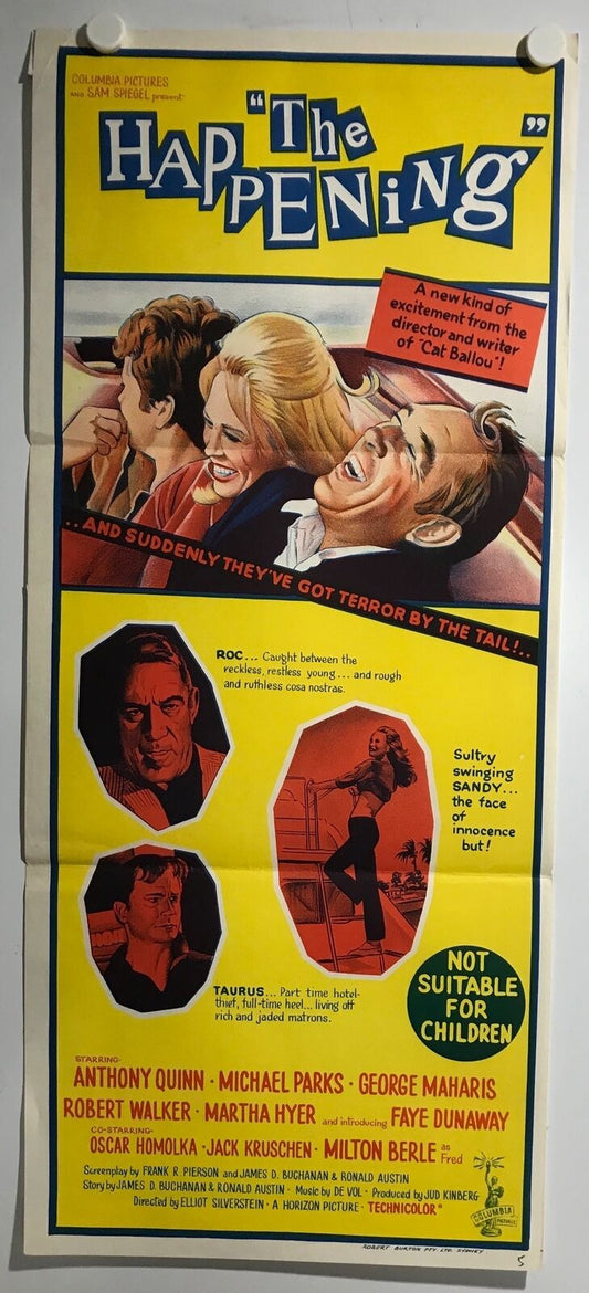 ORIGINAL DAYBILL MOVIE POSTER - THE HAPPENING - 1967