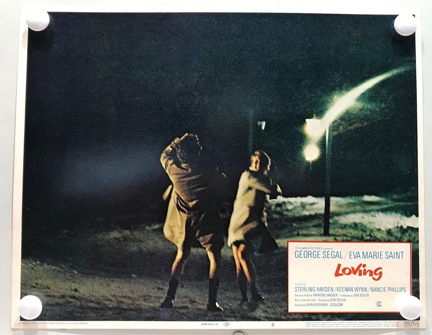 ORIGINAL LOBBY CARDS - LOVING - 1970 - set of 8