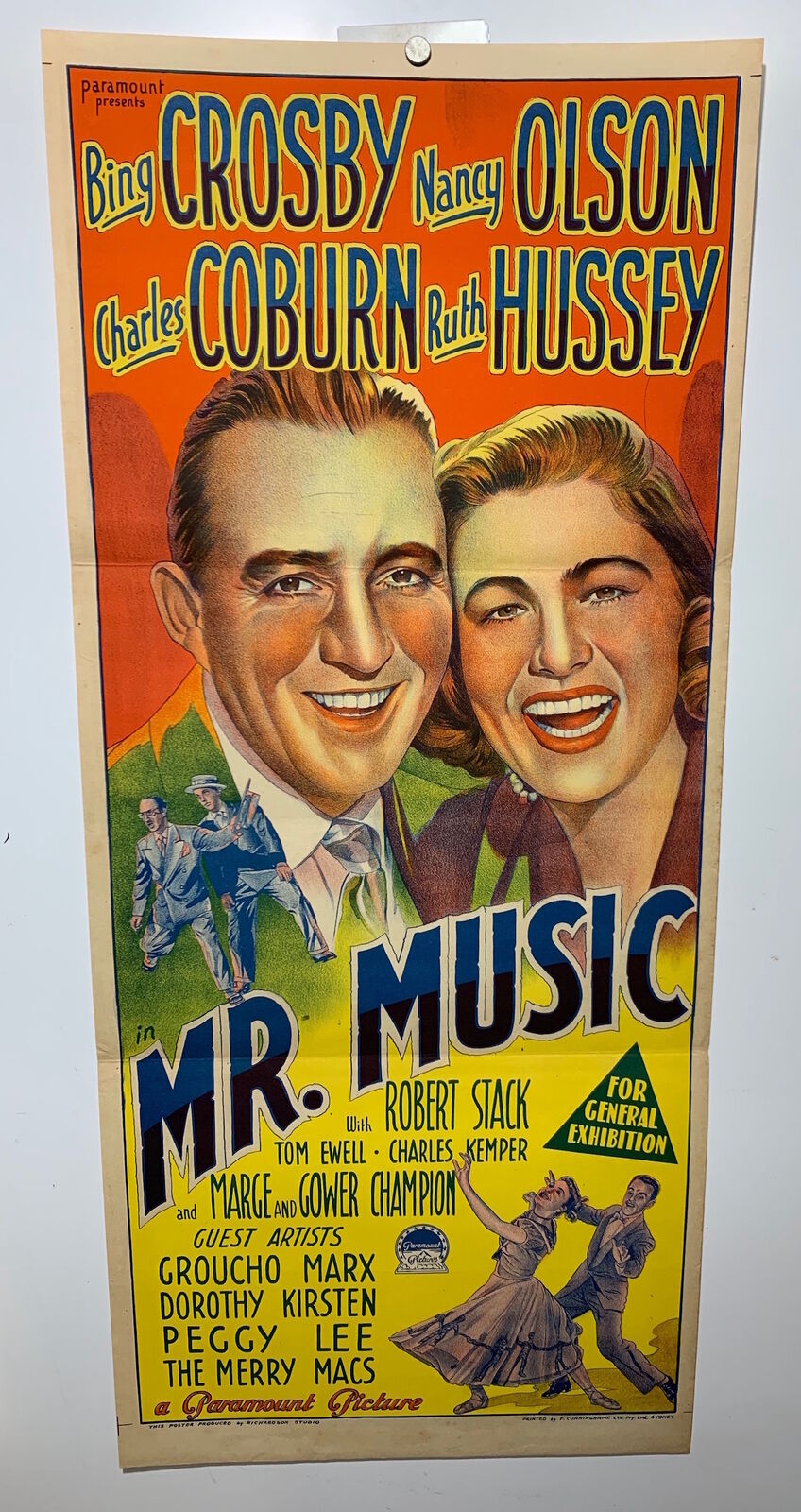 ORIGINAL DAYBILL MOVIE POSTER - MR MUSIC - Richardson Studio