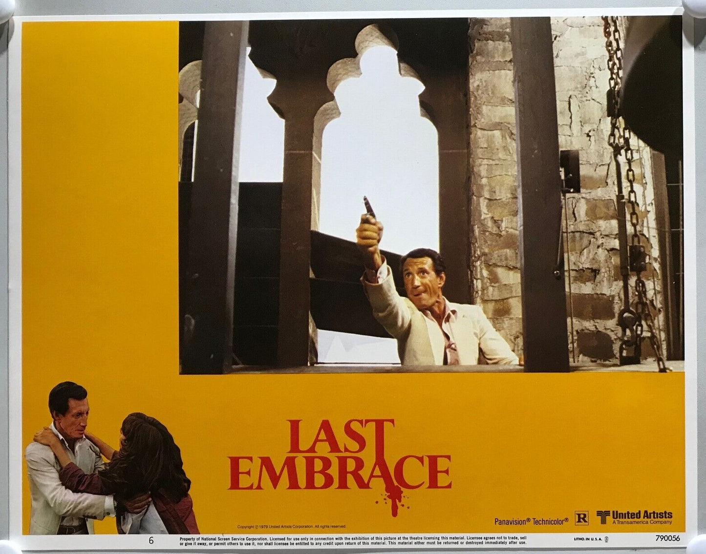 ORIGINAL LOBBY CARDS - LAST EMBRACE - 1979 - set of 8