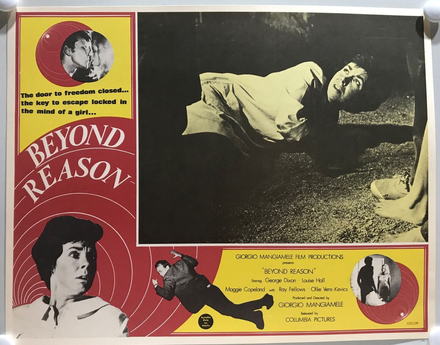 ORIGINAL LOBBY CARDS - BEYOND REASON - 1970 - set of 8 - Australian