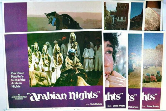 ORIGINAL LOBBY CARDS - ARABIAN NIGHTS - 1974 - set of 8