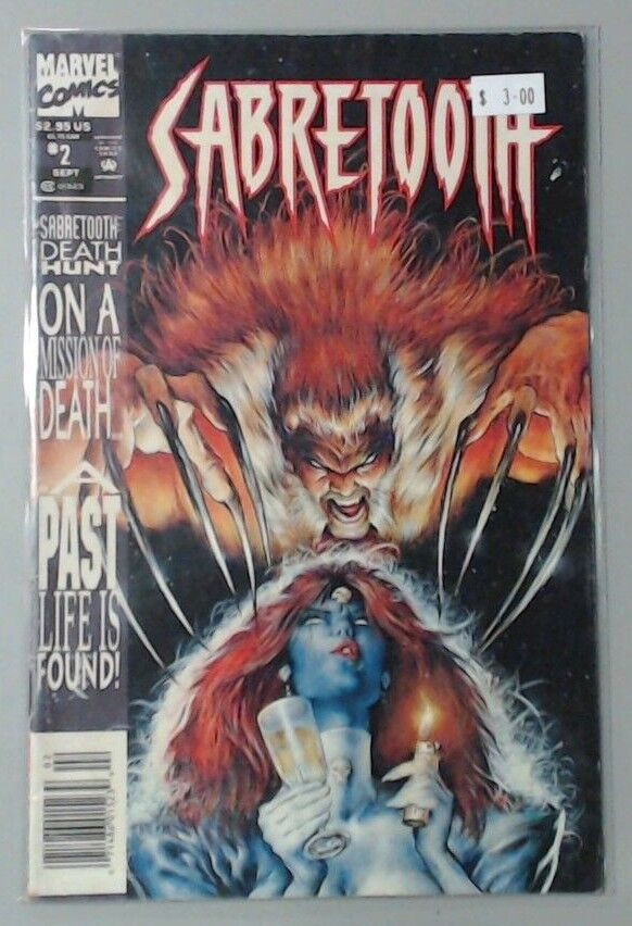 COMIC BOOK - NUMBER 2 SABRETOOTH DEATH HUNT PAST LIFE IS FOUND