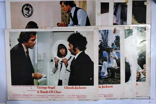 ORIGINAL LOBBY CARDS - A TOUCH OF CLASS - 1973 - set of 8