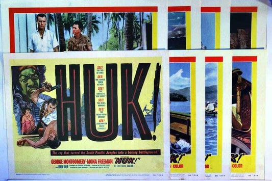 ORIGINAL LOBBY CARDS - HUK! - 1956 - set of 8