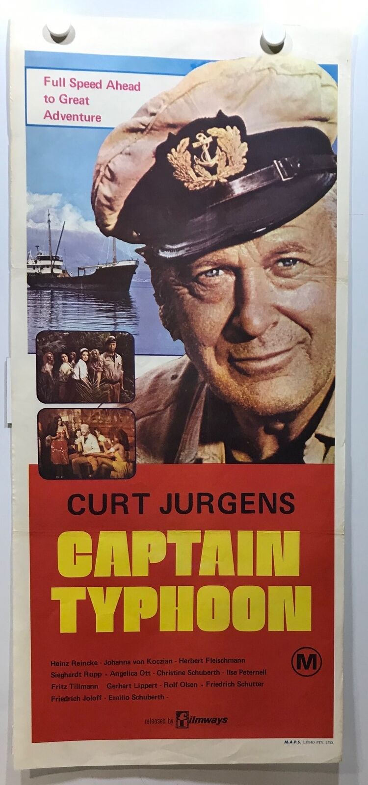 ORIGINAL DAYBILL MOVIE POSTER - CAPTAIN TYPHOON