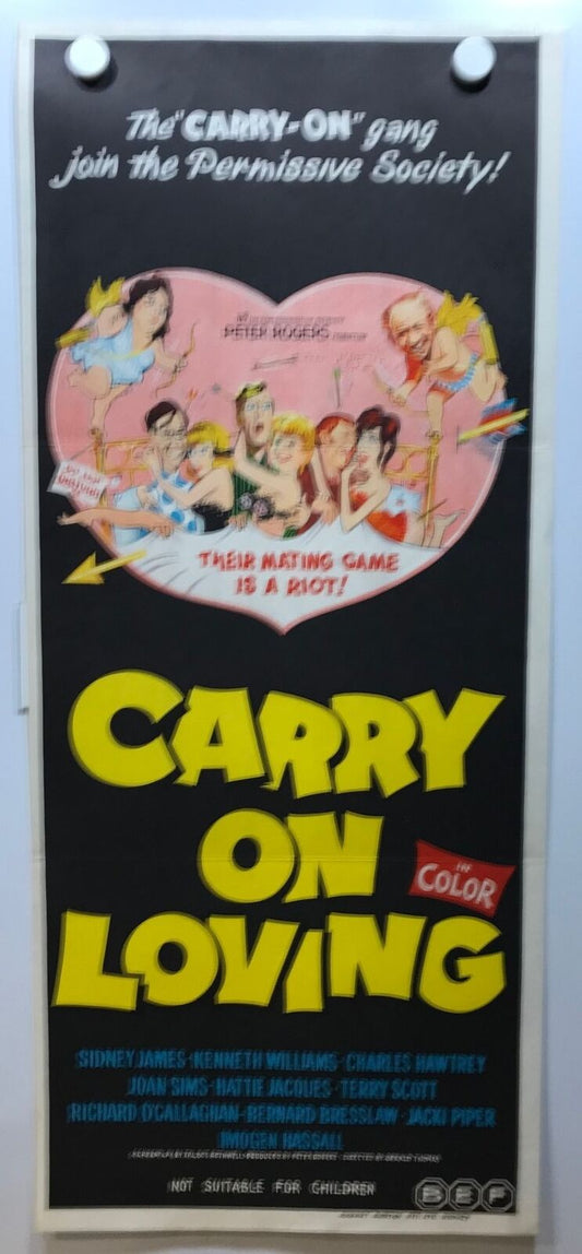 ORIGINAL DAYBILL MOVIE POSTER - CARRY ON LOVING