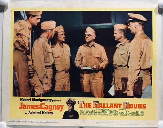 ORIGINAL LOBBY CARD - THE GALLANT HOURS - 1960 - key #4 card