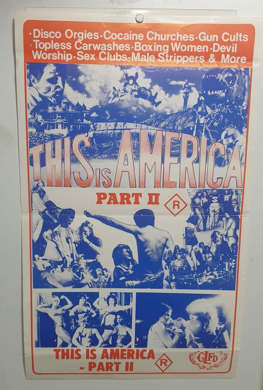 ORIGINAL DAYBILL MOVIE POSTER - THIS IS AMERICA PART 2 - 1980