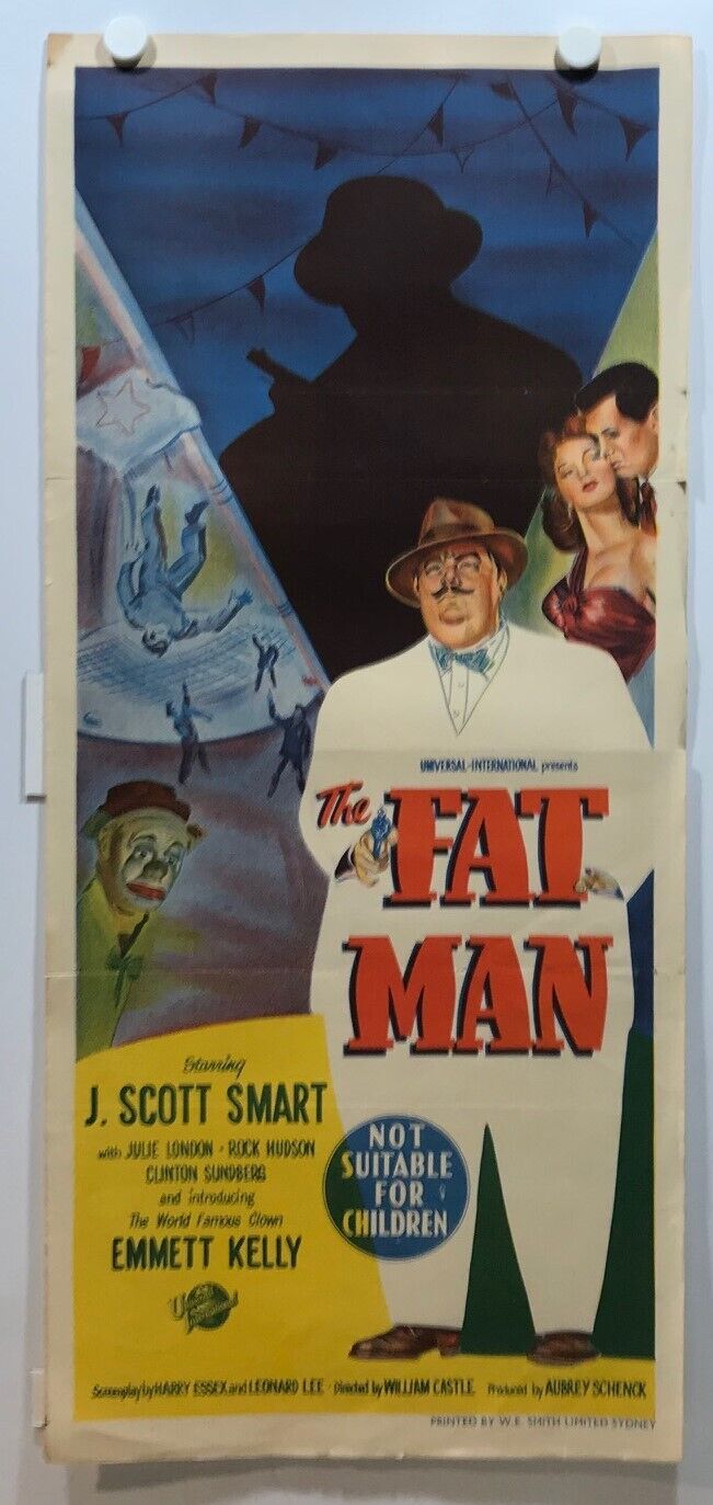 ORIGINAL DAYBILL MOVIE POSTER - THE FAT MAN - 1951