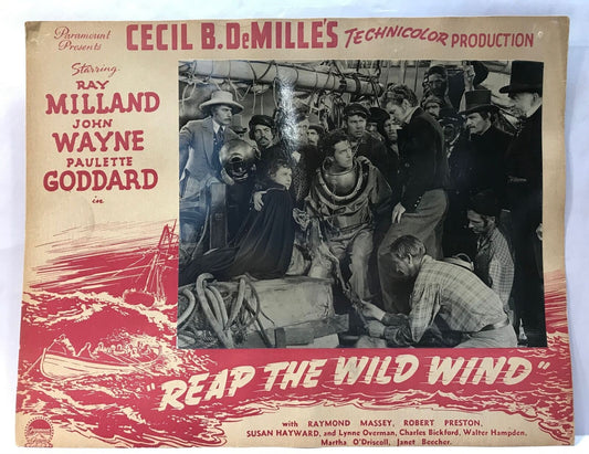 ORIGINAL LOBBY CARD - REAP THE WILD WIND (f) - 1942 - title card