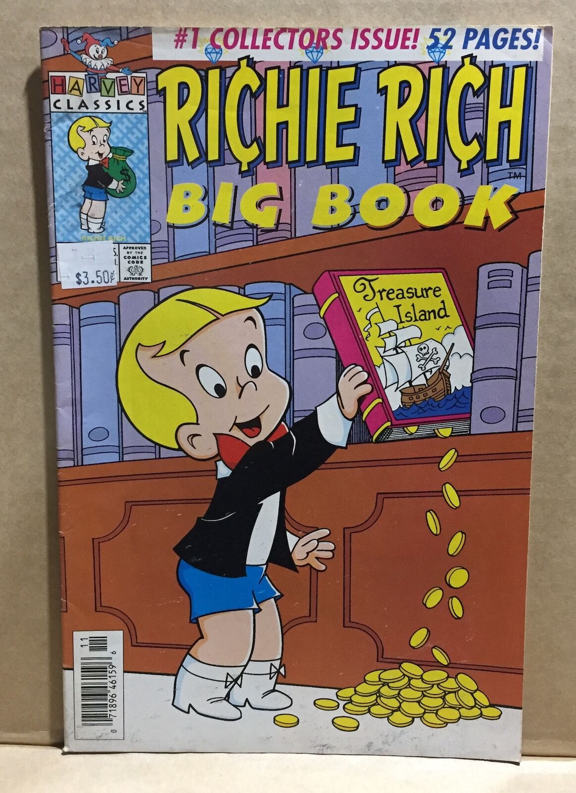 COMIC BOOK - RICHIE RICH JACKPOTS 1 HARVEY