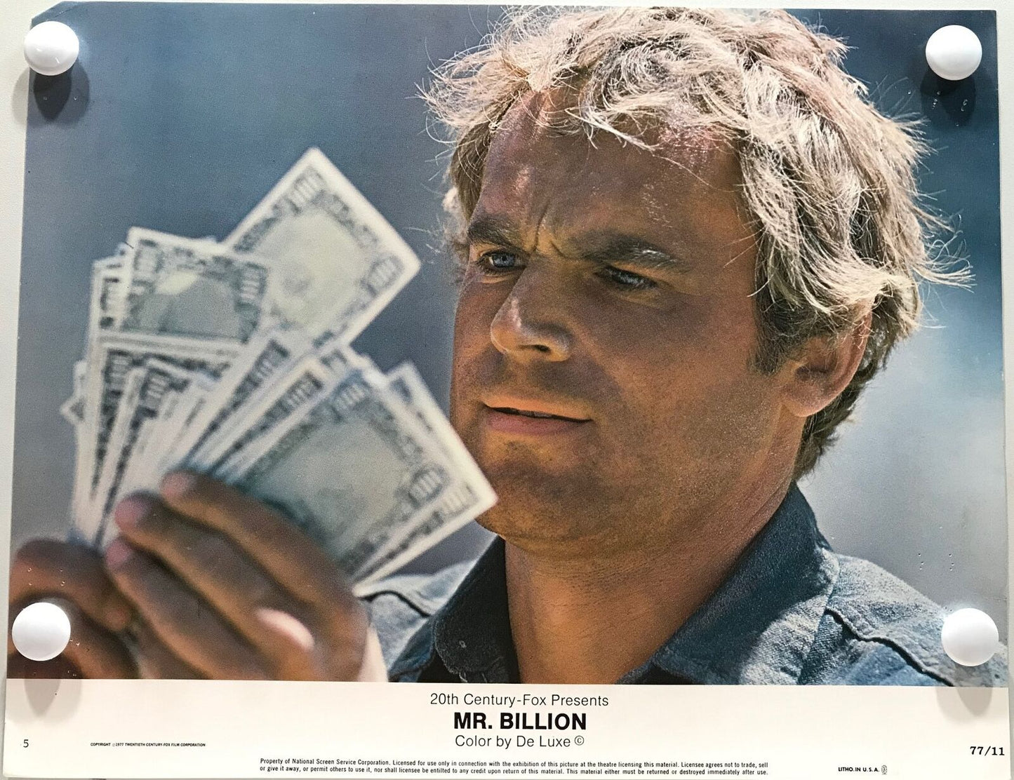 ORIGINAL LOBBY CARDS - MR. BILLION - 1977 - set of 8