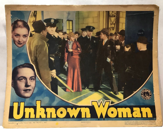 ORIGINAL LOBBY CARD - UNKNOWN WOMAN (b) - 1935