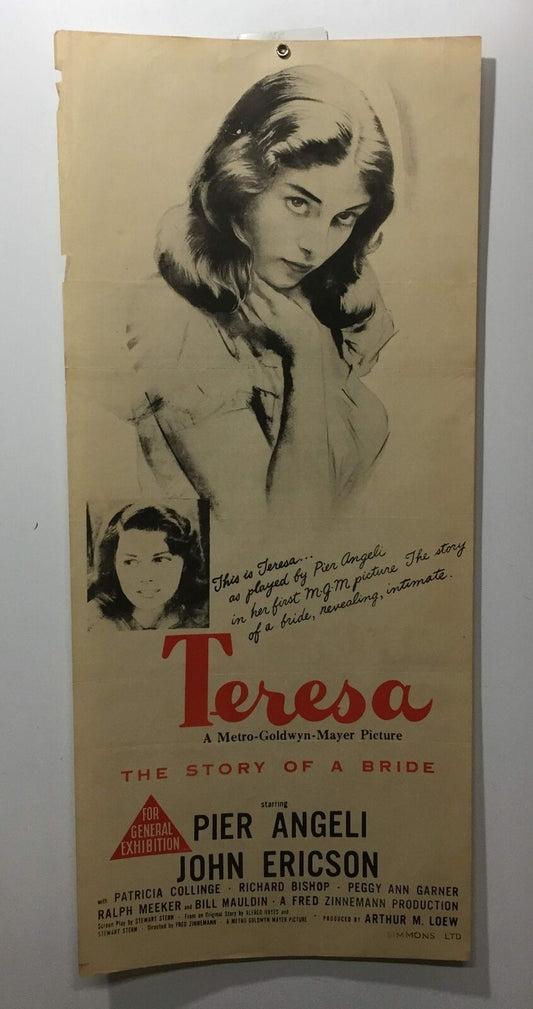 ORIGINAL DAYBILL MOVIE POSTER - TERESA