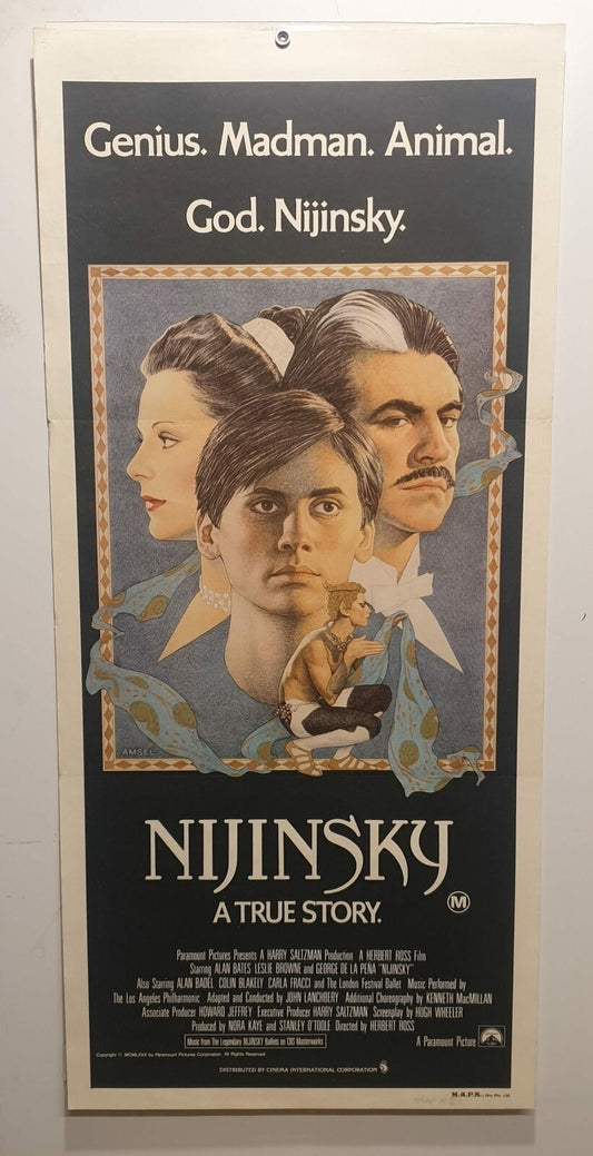 ORIGINAL DAYBILL MOVIE POSTER - NIJINSKY - 1980