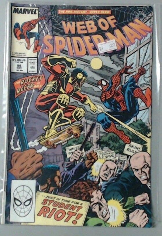 COMIC BOOK - MARVEL COMICS - SPIDER-MAN - WEB OF SPIDER-MAN #56