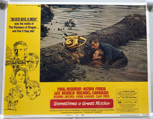 ORIGINAL LOBBY CARDS - SOMETIMES A GREAT NOTION - 1971 - set of 8