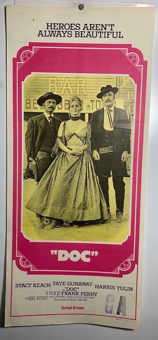 ORIGINAL DAYBILL MOVIE POSTER - DOC