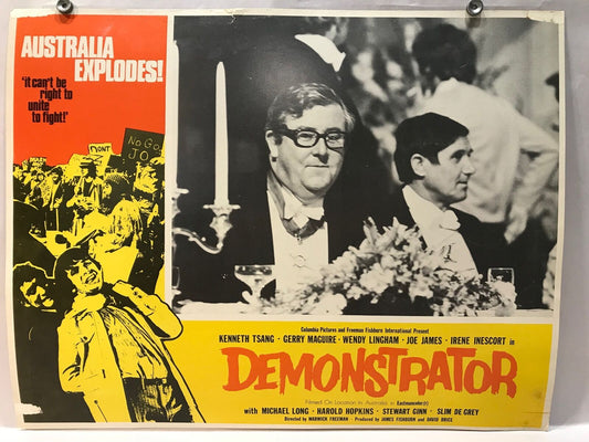 ORIGINAL LOBBY CARD - DEMONSTRATOR (n) - 1971 - title card - Australia