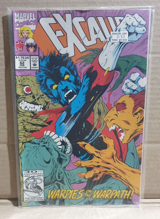 COMIC BOOK -  MARVEL EXCALIBUR #62