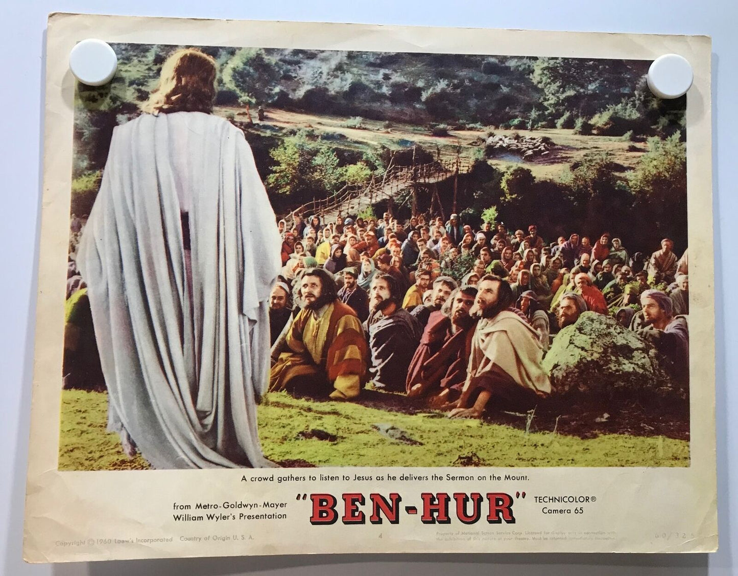 ORIGINAL LOBBY CARD - BEN-HUR - 1960 - key card -