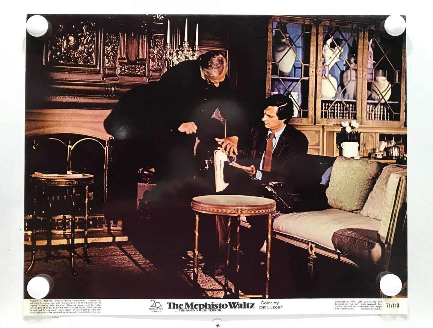 ORIGINAL LOBBY CARDS - THE MEPHISTO WALTZ - 1971 - set of 8