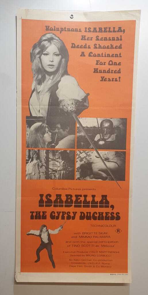 ORIGINAL DAYBILL MOVIE POSTER - ISABELLA THE GYPSY DUCHESS