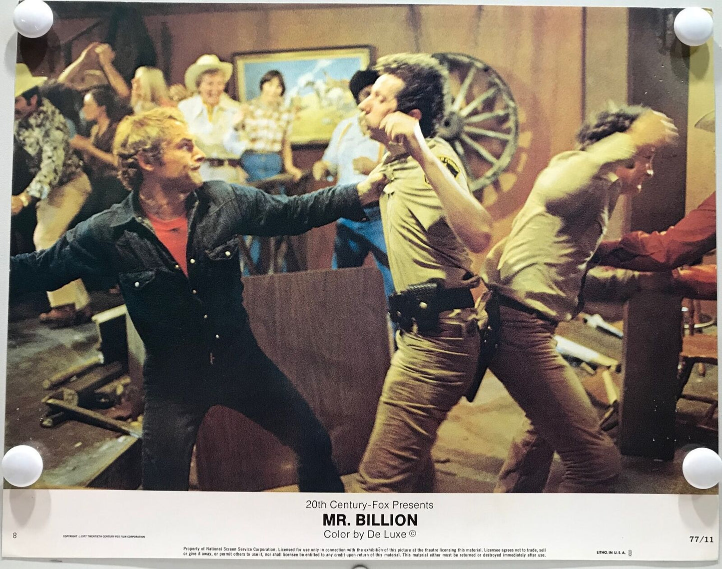 ORIGINAL LOBBY CARDS - MR. BILLION - 1977 - set of 8