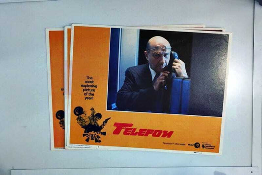 ORIGINAL LOBBY CARDS - TELEFON - 1977 - set of 8