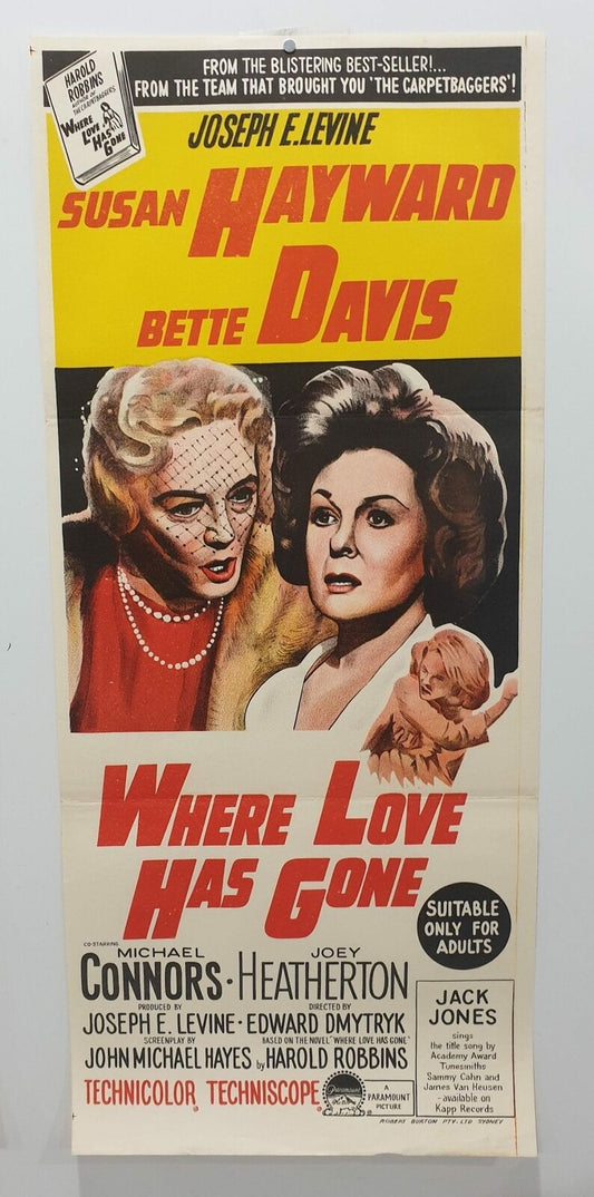 ORIGINAL DAYBILL MOVIE POSTER - WHERE LOVE HAS GONE