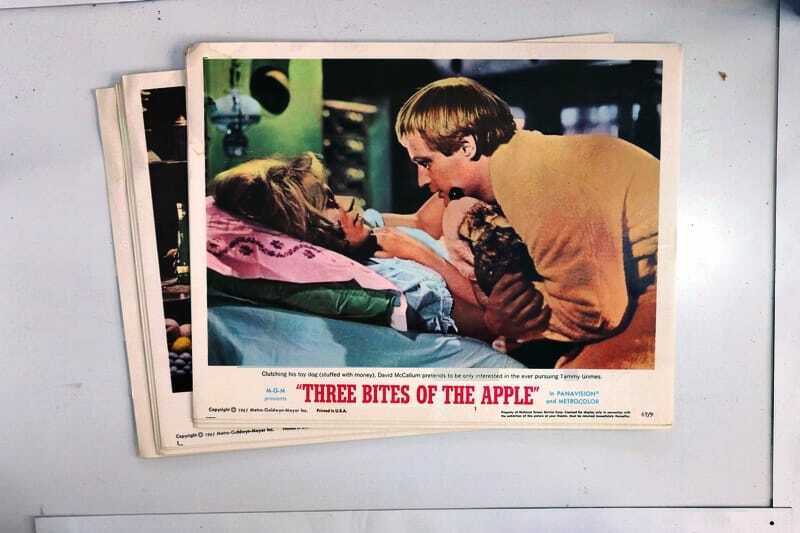 ORIGINAL LOBBY CARDS - THREE BITES OF THE APPLE - 1967 - set of 8