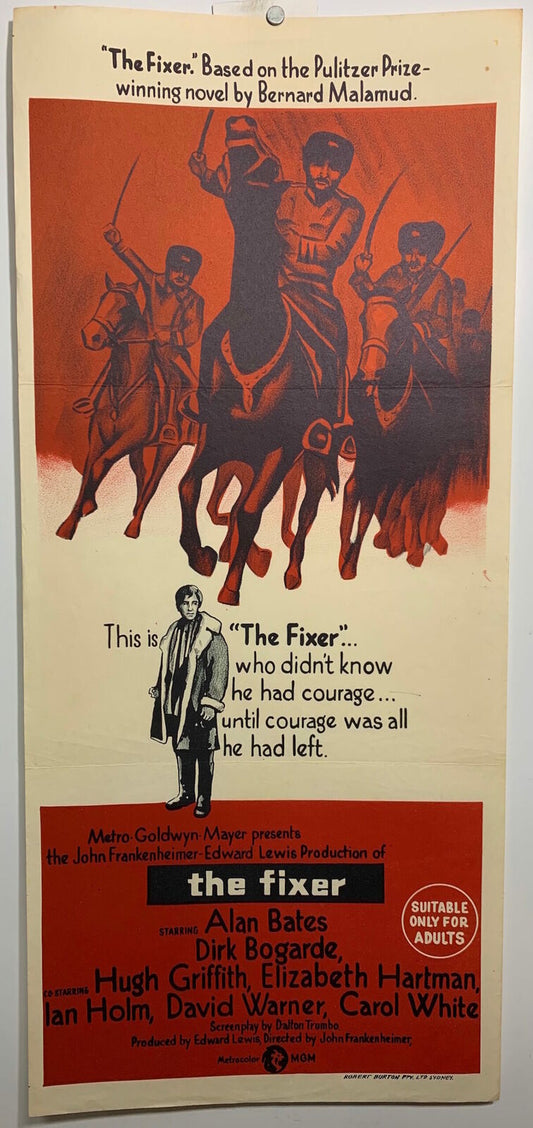 ORIGINAL DAYBILL MOVIE POSTER - THE FIXER - 1968