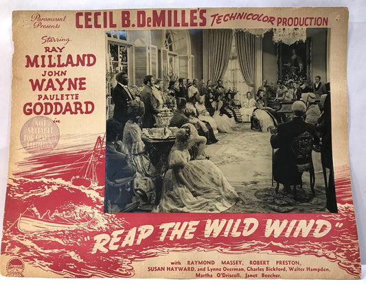 ORIGINAL LOBBY CARD - REAP THE WILD WIND (e) - 1942 - title card