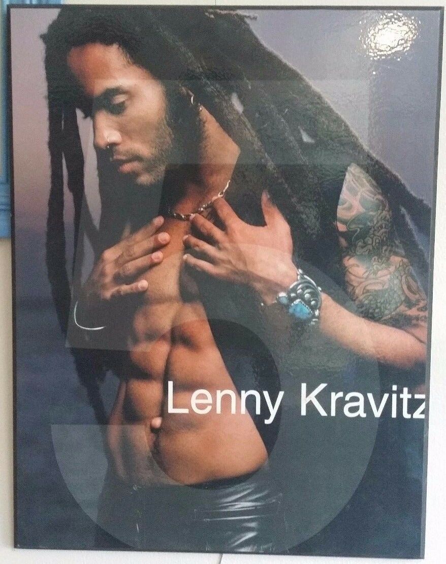 MUSIC PROMO POSTER - BLOCK MOUNTED – LENNY KRAVITZ