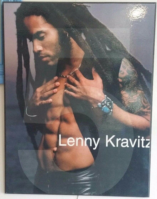 MUSIC PROMO POSTER - BLOCK MOUNTED – LENNY KRAVITZ