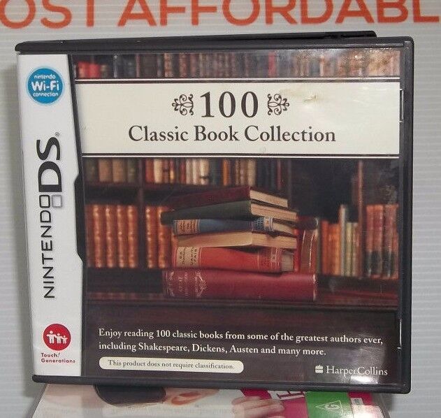 NINTENDO DS GAME - 100 CLASSIC BOOK COLLECTION WITH BOOKLET VGC