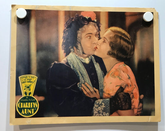 ORIGINAL LOBBY CARD - CHARLEY'S AUNT (b) - 1930 - key card