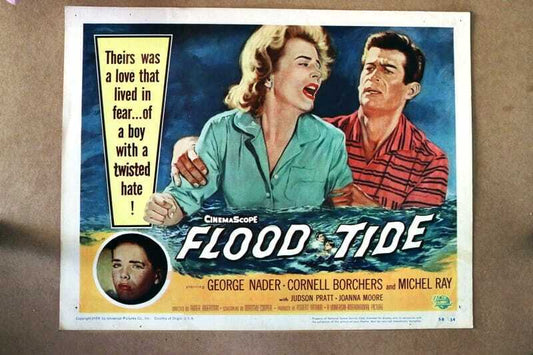 ORIGINAL LOBBY CARD - FLOOD TIDE -1958 - title card