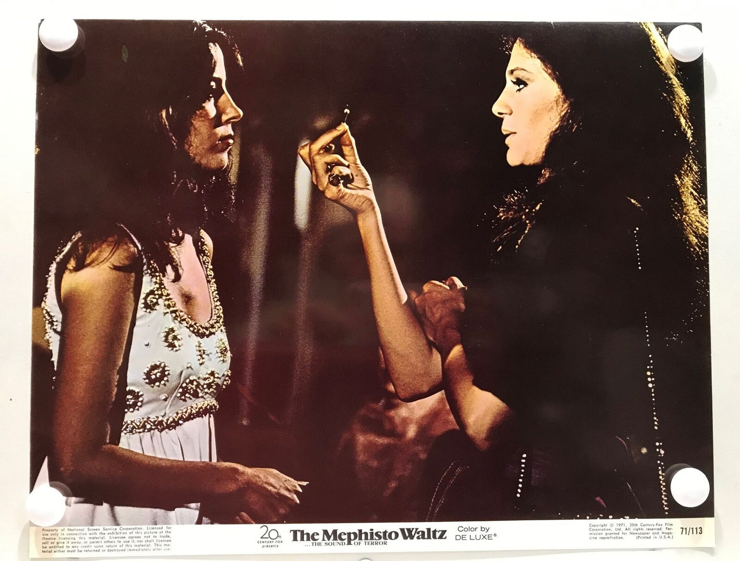 ORIGINAL LOBBY CARDS - THE MEPHISTO WALTZ - 1971 - set of 8