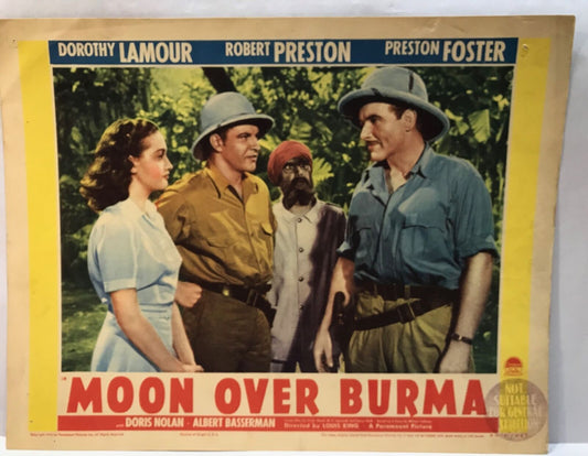 ORIGINAL LOBBY CARD - MOON OVER BURMA (c) - 1940 - title card