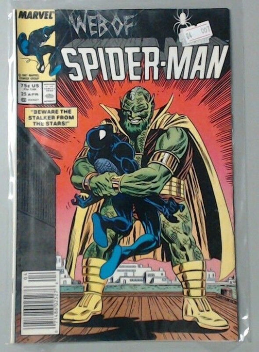 COMIC BOOK - MARVEL COMICS - SPIDERMAN - WEB OF SPIDER-MAN #25