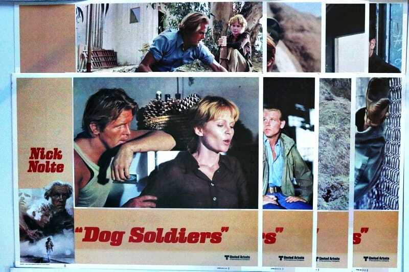 ORIGINAL LOBBY CARDS - DOG SOLDIERS - 1978 - set of 8 *