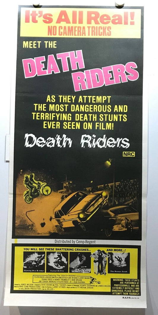 ORIGINAL DAYBILL MOVIE POSTER - DEATH RIDERS