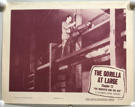 ORIGINAL SERIAL LOBBY CARD - THE MONSTER AND THE APE (d) - R1956 - Ch 13 "The...