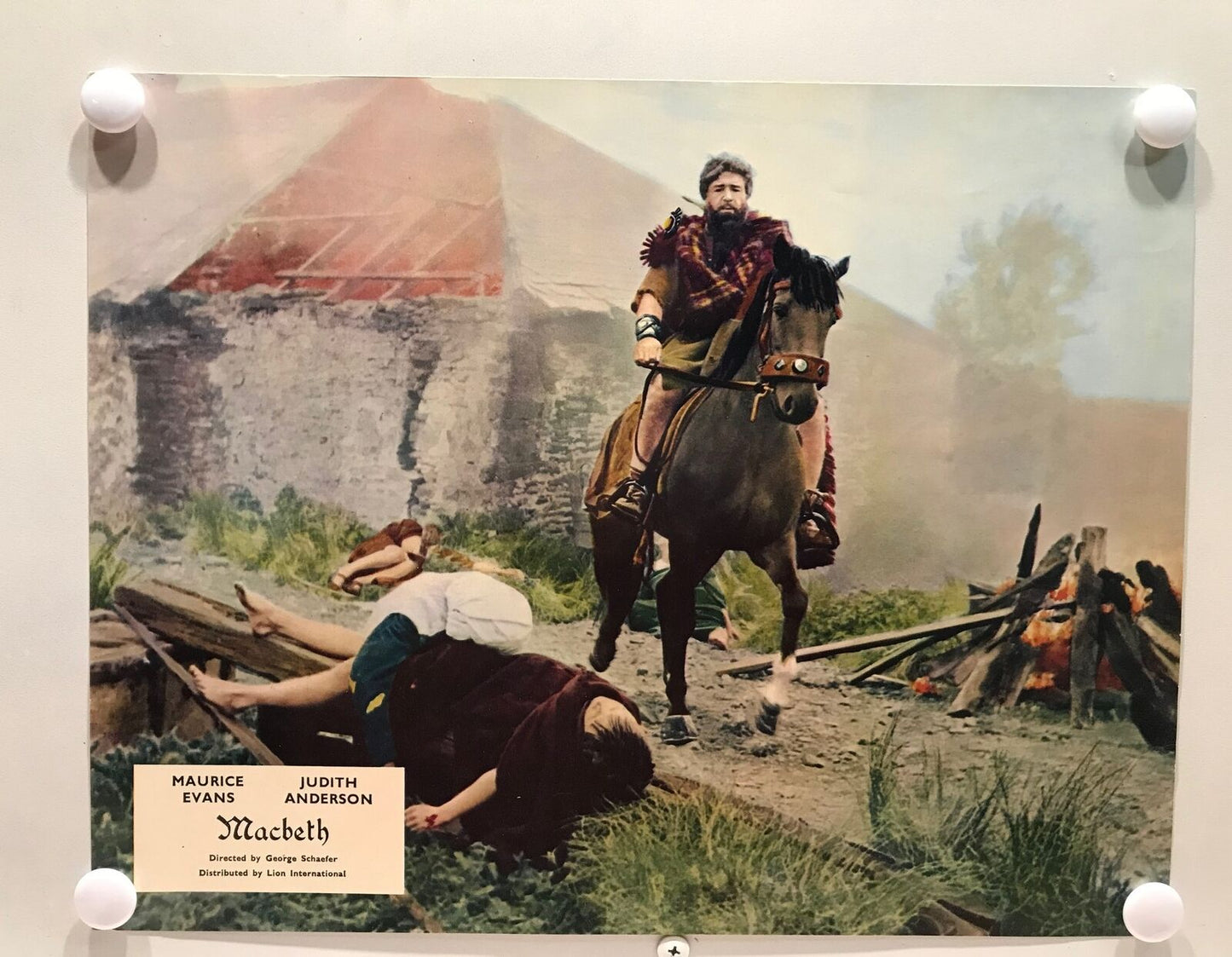 ORIGINAL LOBBY CARDS - MACBETH - 1963 - set of 8